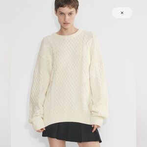 Sunday Best Cream Knit Peggy Sweater